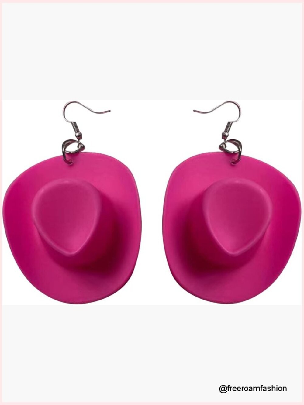 Mini Cowgirl Hat Dangle Drop Earrings Western Cowboy Earrings for Women